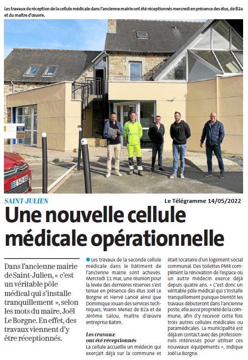 Saint-Julien : une nouvelle cellule médicale opérationnelle